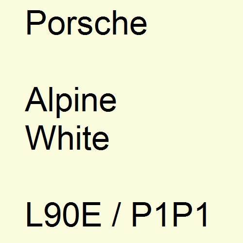 Porsche, Alpine White, L90E / P1P1.